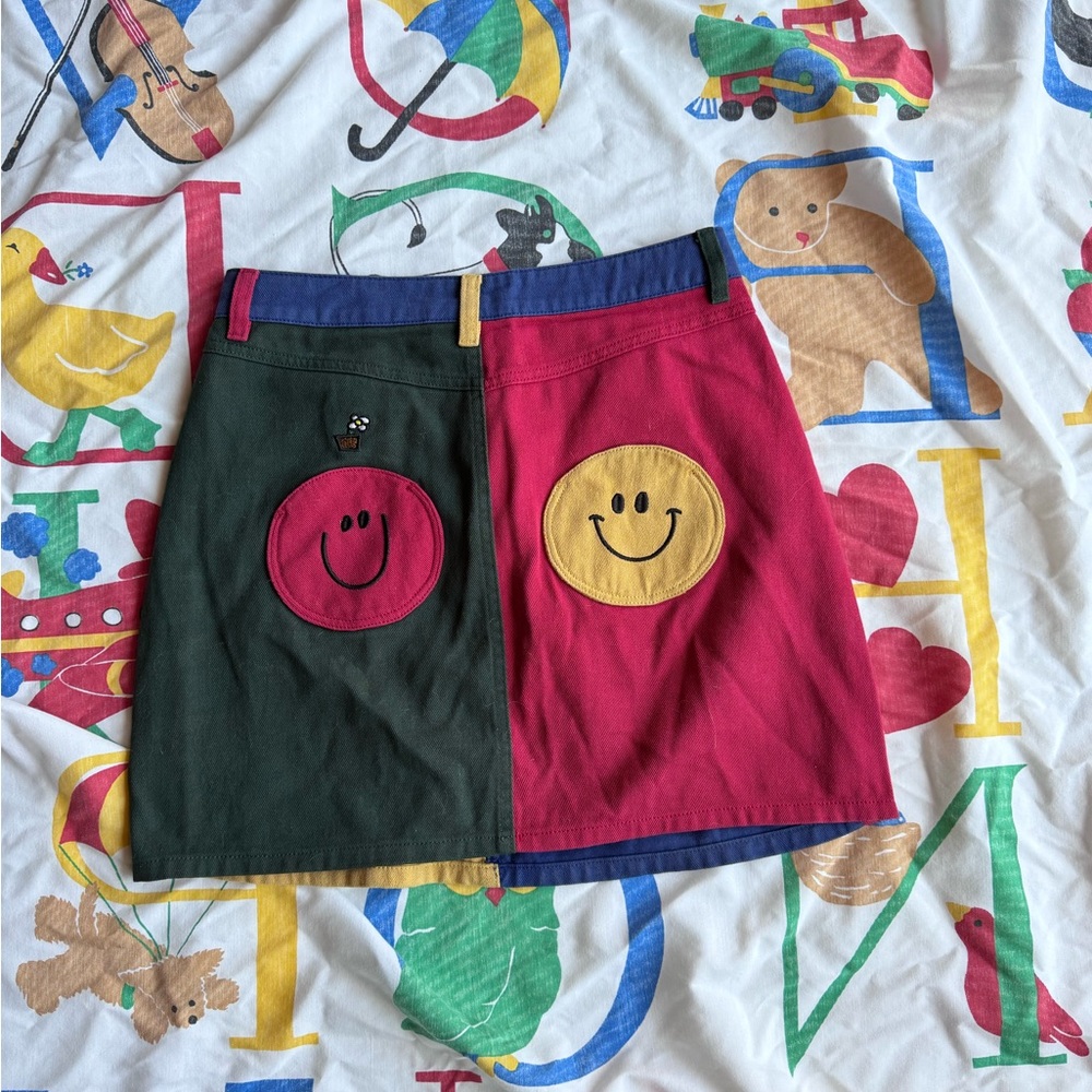 Lazy Oaf + Mr Men Colorblock Skirt